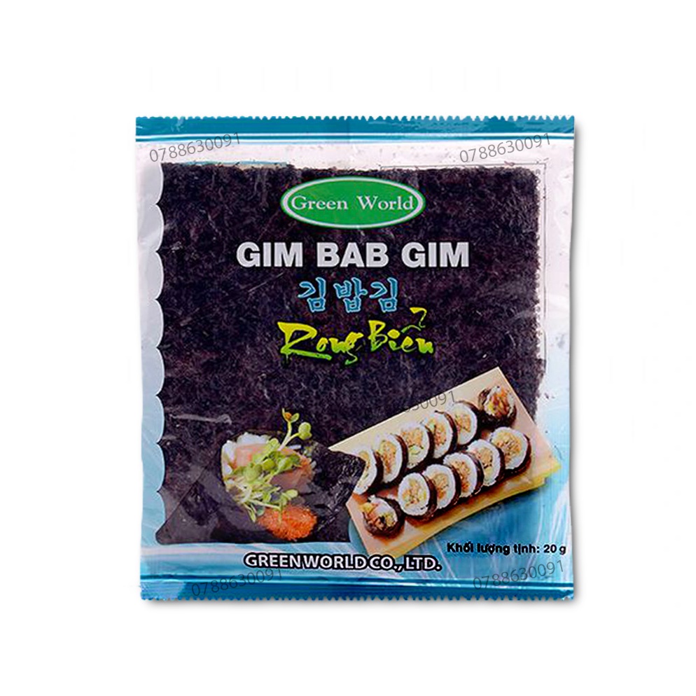 Rong Biển Cuộn Cơm Hàn Quốc bịch 20gr (10 Miếng / Gói) | Shopee Việt Nam