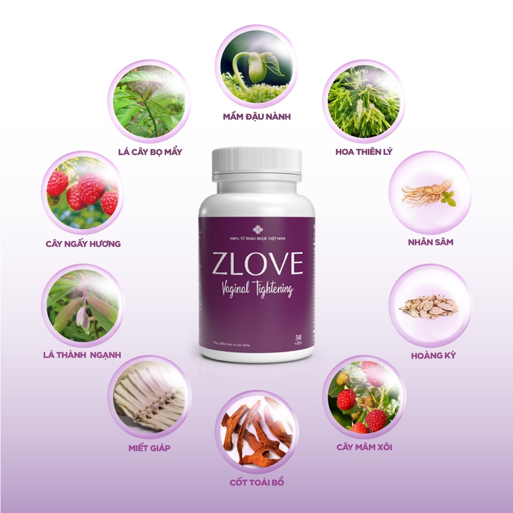 Ảnh ZLV-Combo 4 Zlove Viên uống tăng cường sinh lý, làm hồng  se khít GrowGreenAz- Cân bằng nội tiết tố nữ( Hộp 50 viên) 1