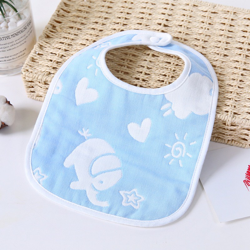 Yếm xô 6 lớp chữ U dành cho bé, yếm dãi vải sợi tre Organic mesocshop