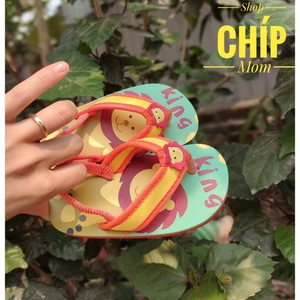 sandal bé trai dép tông cho bé có quai sau thun siêu nhẹ xỏ ngón siêu nhẹ chim tien cá cầu vồng khỉ KEP ( ảnh thật )