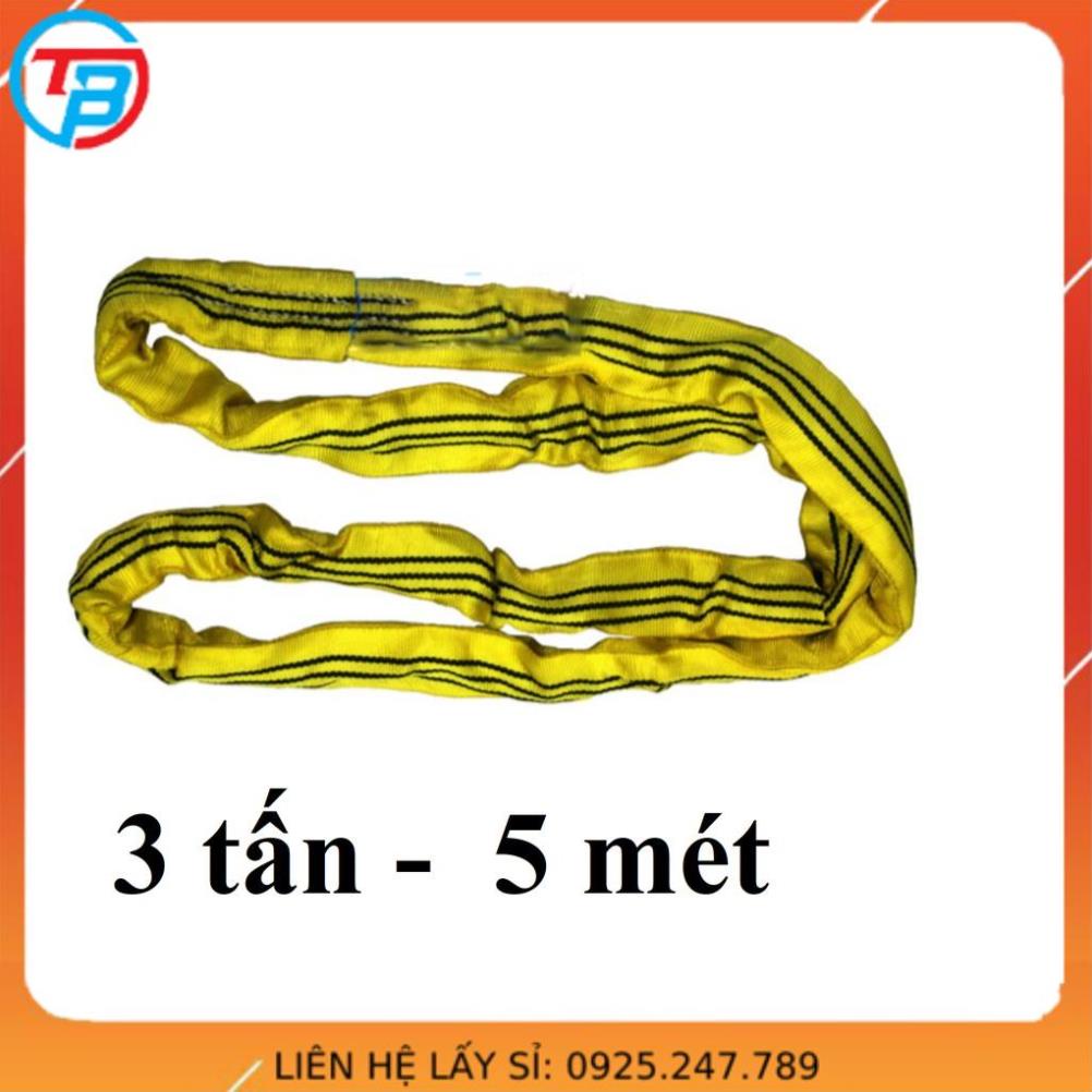 Dây cáp vải cẩu bản tròn [ 3 Tấn ] 5 Mét - Cáp Thép Thái Bình Vina ...