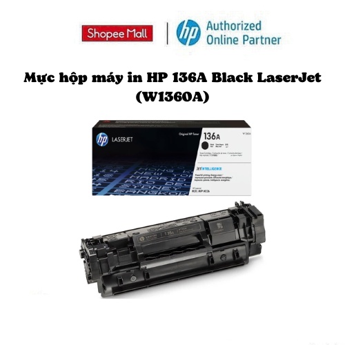 [Mã ELHPPK giảm 10% đơn 500K] Mực hộp máy in HP 136A Black LaserJet (W1360A) - dùng cho máy HP LaserJet M211, MFP M236