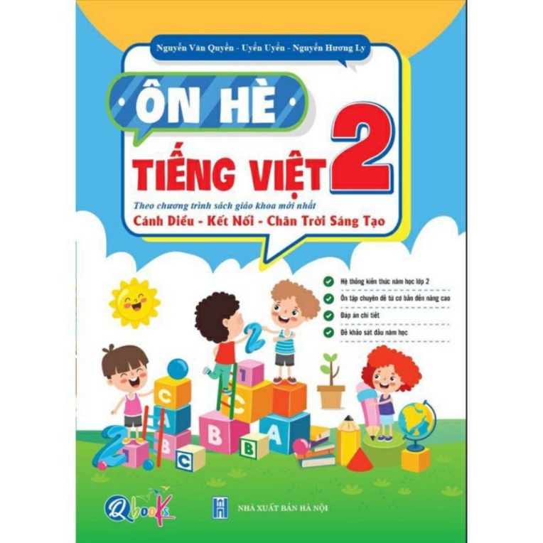 Ảnh Sách - Ôn Hè Toán Và Tiếng Việt Lớp 2 - Dành Cho Học Sinh Lớp 2 Lên Lớp 3 4