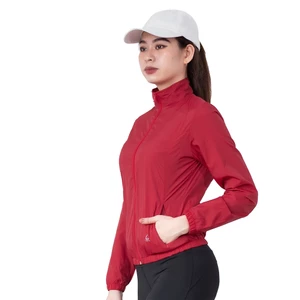 Áo khoác gió thể thao Gladimax AG2L2 G-Running 2 Lớp cổ trụ hoạt động thể thao ngoài trời