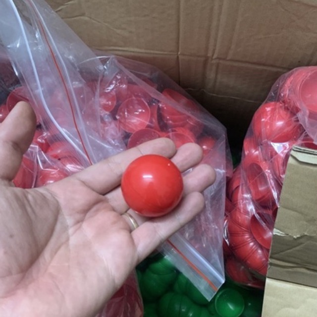 Quả Bóng Nhựa Bốc Thăm May Mắn,Banh Bốc Thăm Mở Đôi Được - Rỗng 2 nửa 4Cm