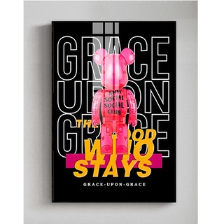 Tranh Treo Tường Bearbrick Hiện Đại - Tranh Laminate Tráng Gương