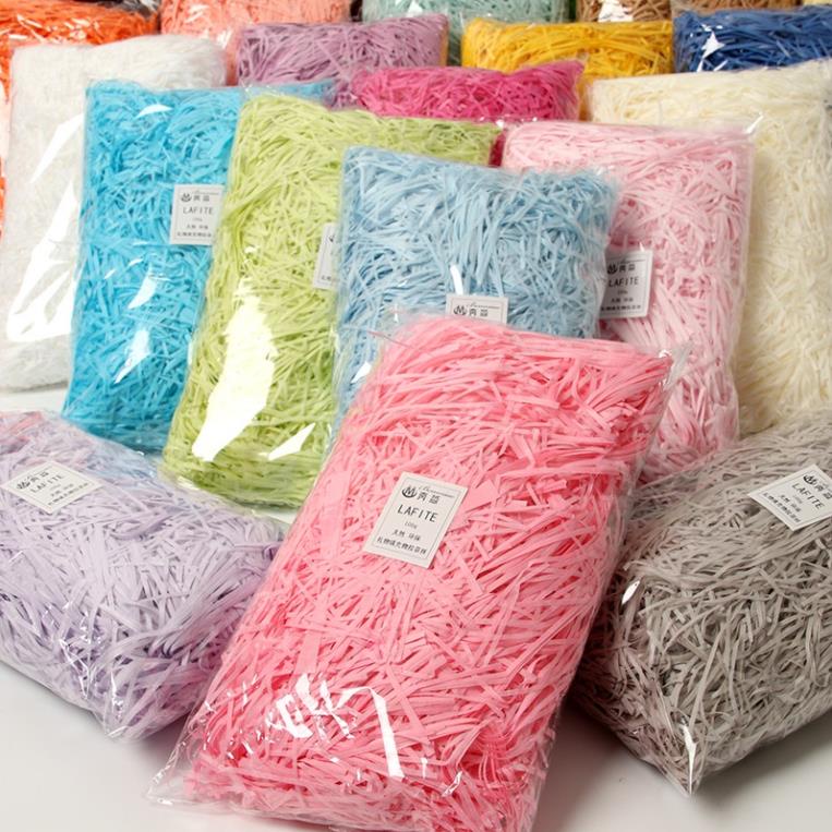 Giấy rơm giấy vụn lót hộp quà 500g 1kg
