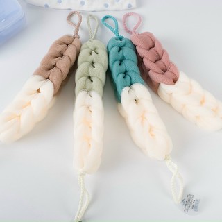 Bông tắm dài và bông tắm tròn cao cấp, hàng nhập khẩu mềm mại tạo bọt tốt