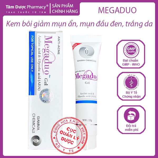 [CHÍNH HÃNG Date 2027] Megaduo Gel Gamma 15g, Gel bôi giảm Mụn Ẩn, Thâm ...
