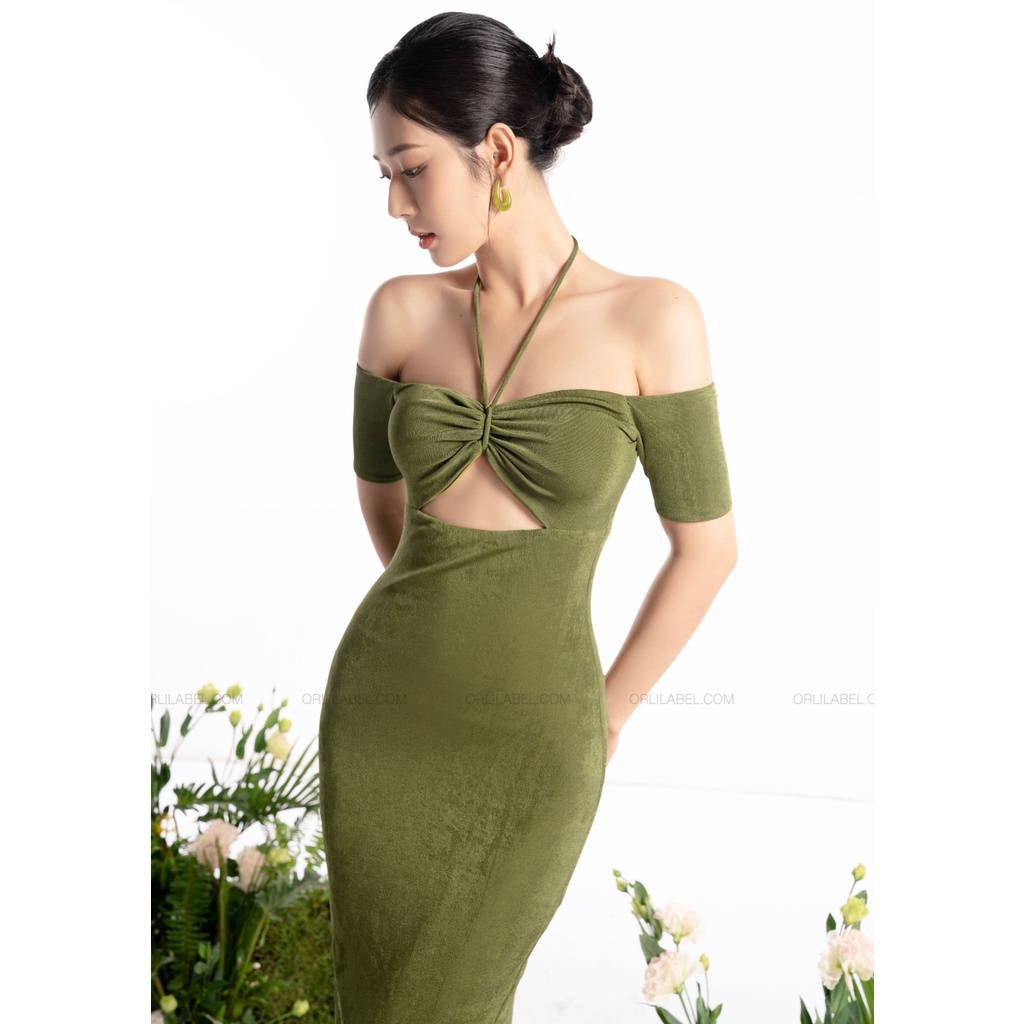 Halia Dress - Đầm body thun kiểu ngực - ORLI LABEL