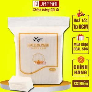 Bông Tây Trang 222 Miếng Cotton Pads 3 Lớp Hàng Nội Địa Trung Skincare -Bông Tẩy Trang Giá Sỉ JAPARI