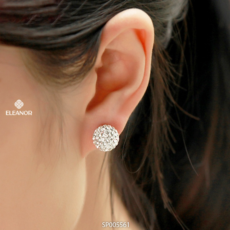 Bông tai nữ chuôi bạc 925 Eleanor Accessories hình cầu phụ kiện trang sức khuyên tai 5561