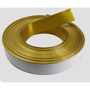 Gáy Uốn Chân Chữ Nhôm BEDO Vàng Xước 0.6mm Cao 4-8cm Có Gờ Làm Chữ Nổi Quảng Cáo Bền Đẹp