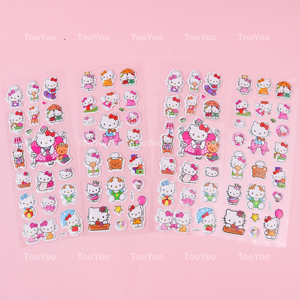 Combo 10 tấm sticker 3D chống nước Hello Kitty dễ thương cute HK0028 ...