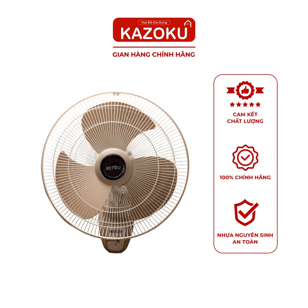 Quạt Treo Cao Cấp Dream Flow 16 Inch - TẶNG KỆ ĐA NĂNG MINI - Xám, Kem, Nâu - Vua Đồ Gia Dụng Kazoku
