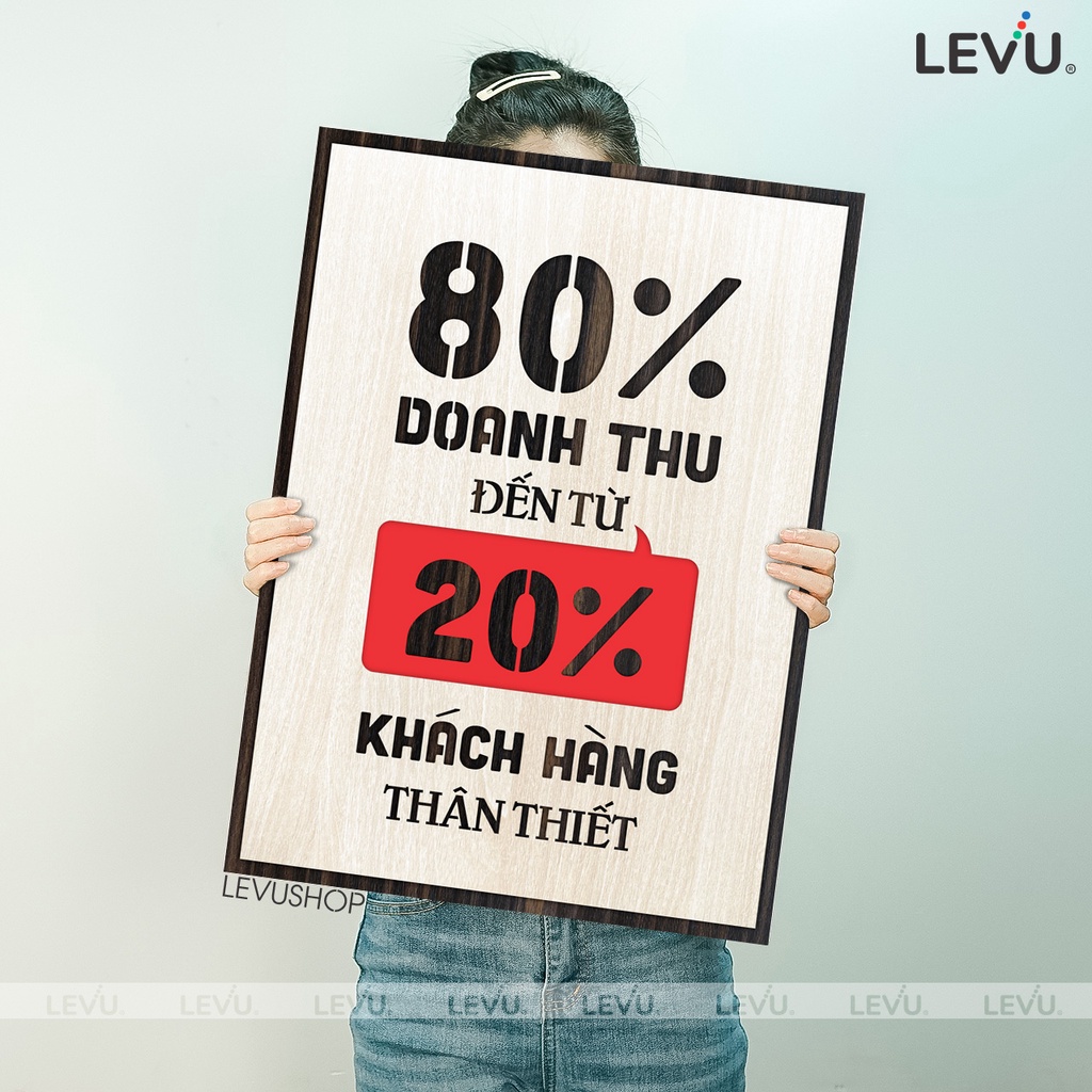 Tranh Châm Ngôn kinh doanh LEVU114: 80% doanh thu đến từ 20% khách hàng thân thiết