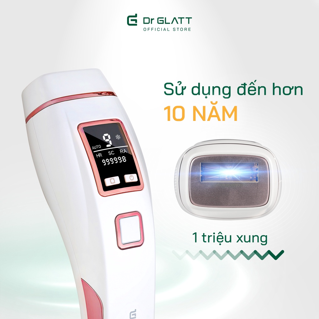 Ảnh Máy triệt lông mini đa năng triệt lông vĩnh viễn trị mụn trẻ hoá da DR GLATT IPL PRO 3