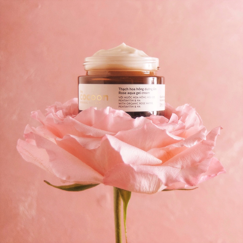 HÀNG TẶNG KHÔNG BÁN - Thạch hoa hồng dưỡng ẩm (kem dưỡng ẩm) Cocoon cấp ẩm & nuôi dưỡng 30ml