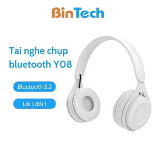 Tai Nghe Yo8 Bluetooth Có mic Kiểu Dáng Dễ Thương Âm Trầm Mạnh Mẽ [deerlu01]