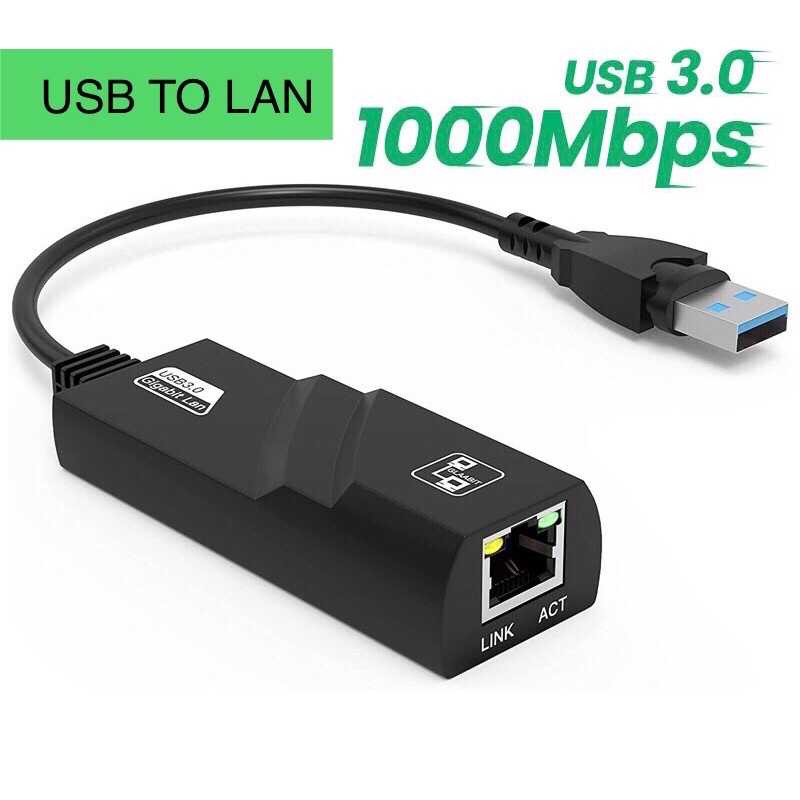 USB To Lan - Cáp Chuyển Đổi USB 3.0 Sang Lan 100-1000 Mbps Gigabit .Dây ...