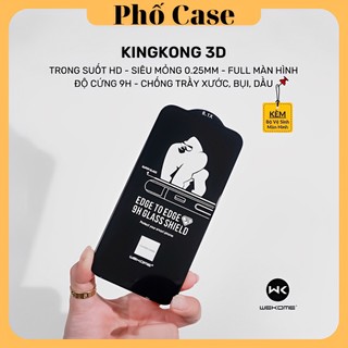 Kính cường lực WK KingKong cho iphone Full Màn 15 promax 14 promax 13 promax 12 promax 11 promax xsmax [ CHÍNH HÃNG ]
