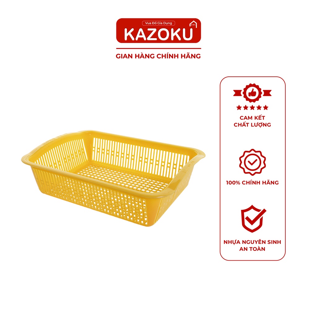 Rổ Nhựa Chữ Nhật Đựng Đồ SỈ - 50 Cái - [HPRV] - Vua Gia Dụng Kazoku