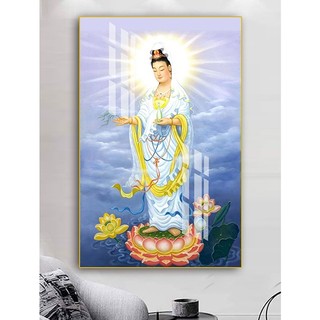 Tranh Treo Tường Quan Âm Bồ Tát 01 - Tranh Laminate Tráng Gương
