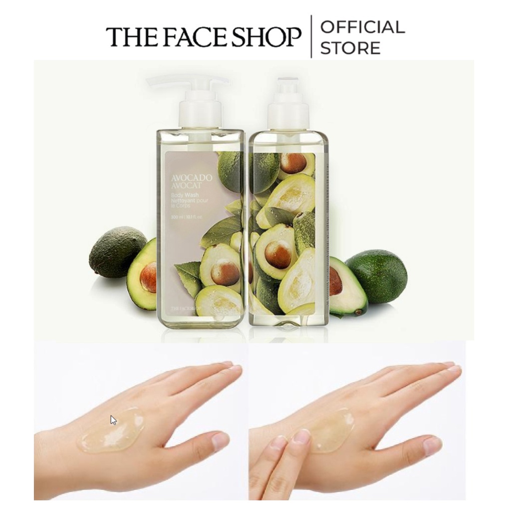 Ảnh Gel tắm từ quả bơ cấp ẩm THE FACE SHOP Avocado Body Wash 300ml 1