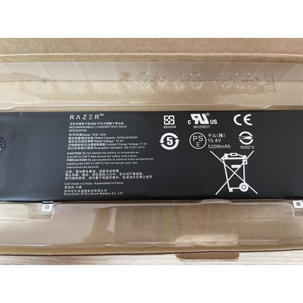 🎁 HÀNG ZIN 🎁 Pin (Battery) Laptop Razer Blade 15 1070GTX RZ09-02385 ...