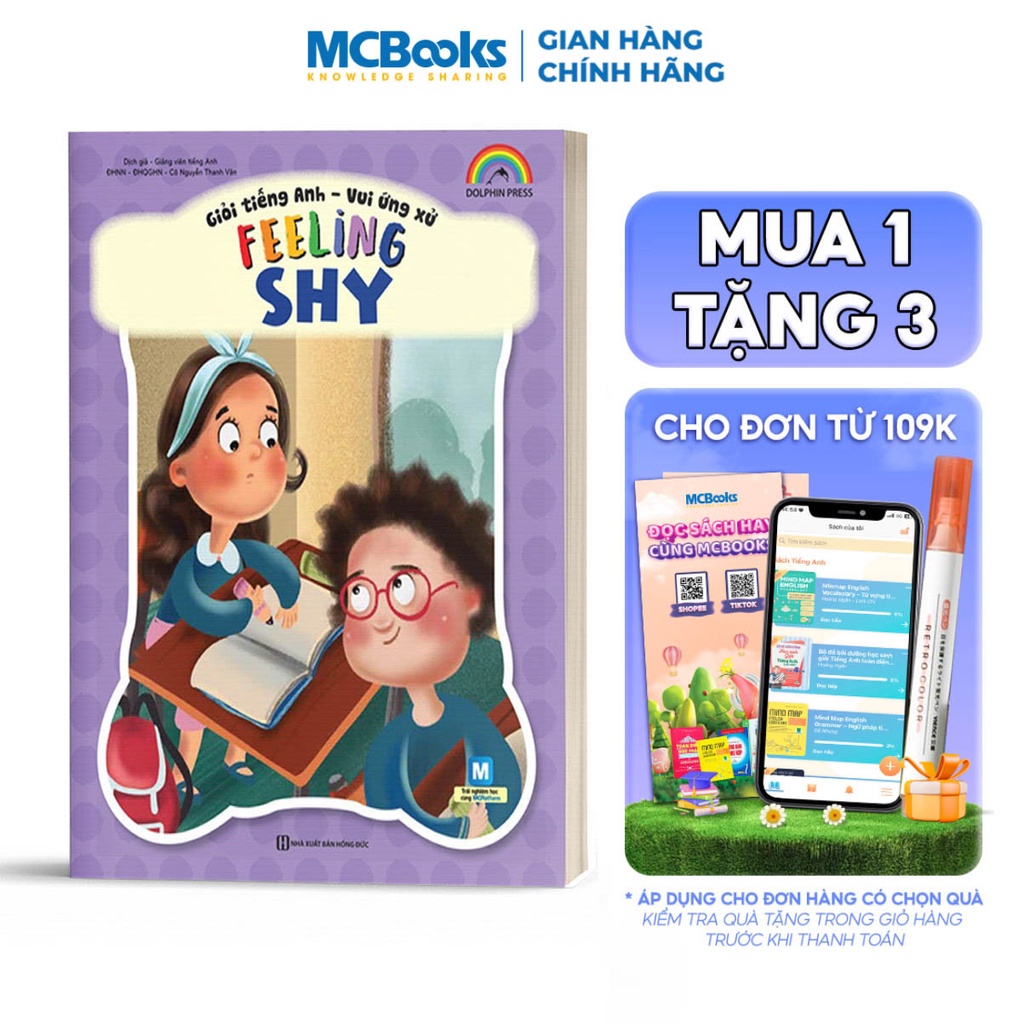 Sách - Giỏi Tiếng Anh - Vui Ứng Xử Feeling Shy - MCBooks