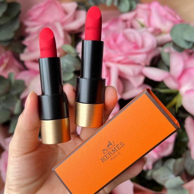 Happy Lunar) New Year, New Lipstick: ROUGE HERMES MATTE LIPSTICK in 64 ROUGE  CASAQUE 