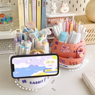 Hộp Đựng Bút Cute Trong Suốt Để Bàn Nhiều Ngăn Đa Năng Học Sinh Timo DDT27