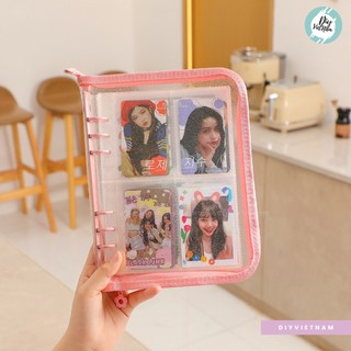 Planner Kim Tuyến Dây Kéo – B5/A5/A6 – Kèm Giấy Ngẫu Nhiên – Sổ Còng Binder