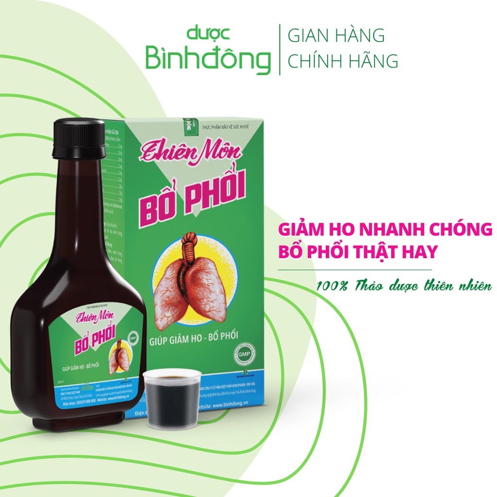 Thiên môn bổ phổi bình đông có phụ liệu gì trong thành phần?
