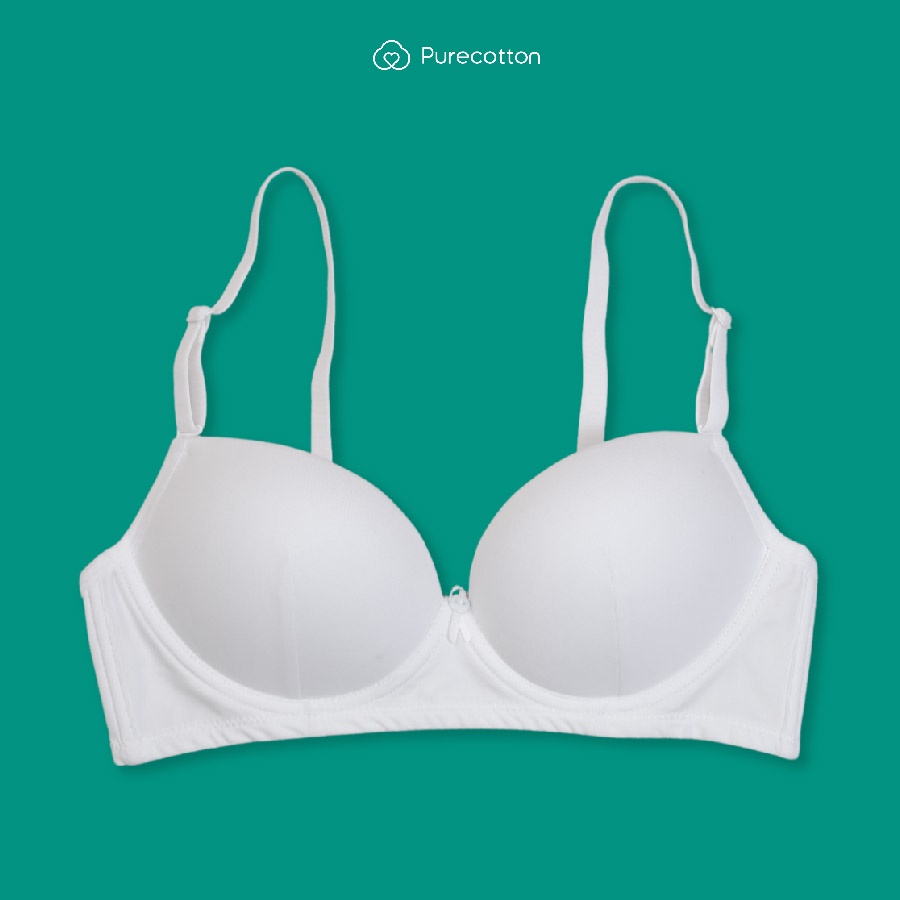Ảnh Áo lót bé gái Purecotton chất liệu cotton cao cấp kiểu dáng cài khuy có đệm Muse Bra PC102 1