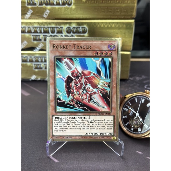 [Min Yugioh] Rokket Tracer - MGED-EN020 - Premium Gold Rare 1st Edition ...