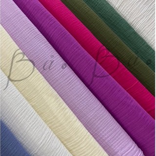 Vải Xô Muslin Màu Trơn Mềm Mịn Khổ 1m40