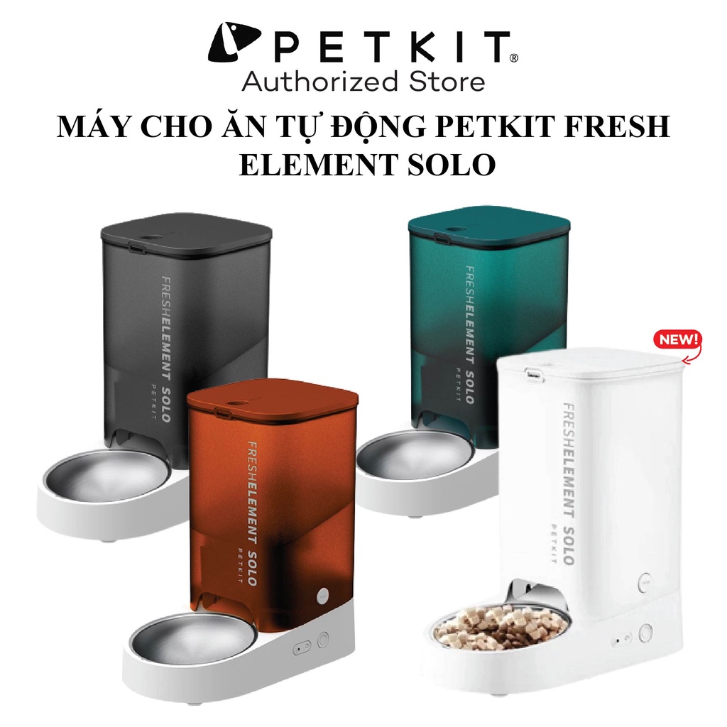 [BH 12 Tháng] Máy Ăn, Máy Nhả Hạt Cho Mèo PETKIT Element Fresh Solo Dung Tích 3 Lít - HeLiPet