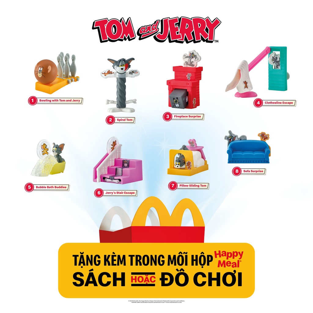Đồ Chơi Happy Meal Mcdonald'S - Tom Jerry (Nguyên Seal) 2023 | Shopee Việt  Nam