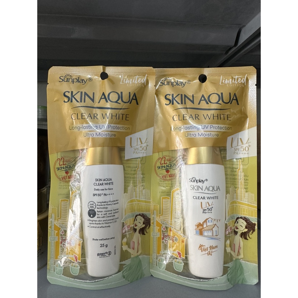 Sữa Chống Nắng Dưỡng Da Trắng Mịn Sunplay Skin Aqua Clear White SPF50+/PA++++