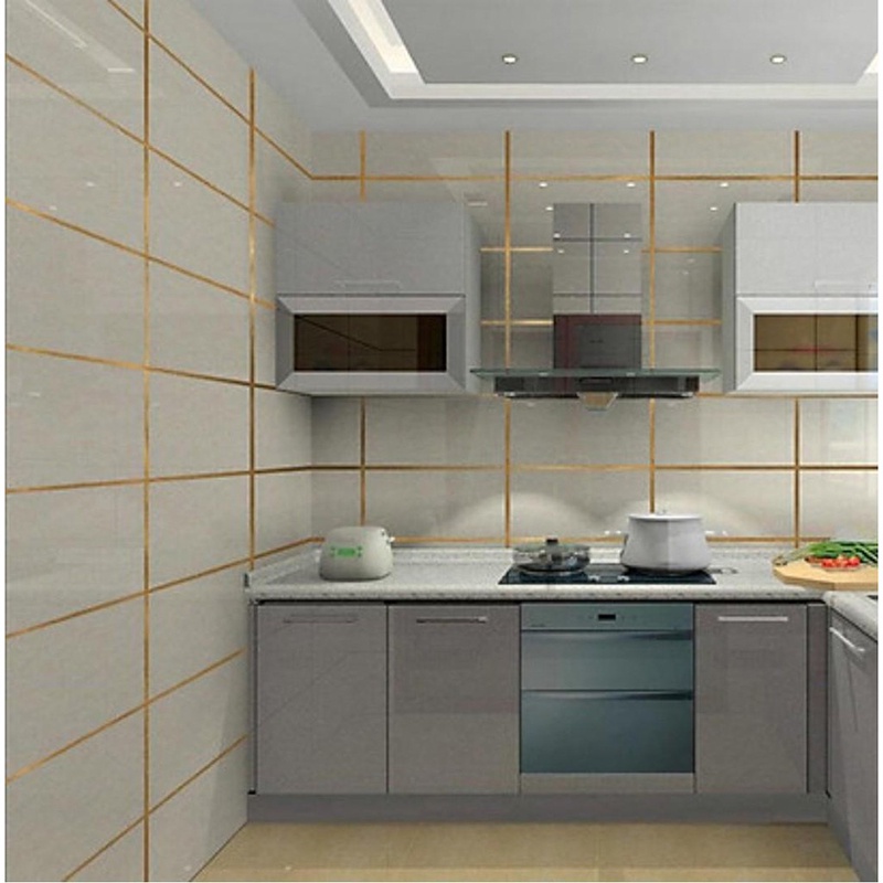 Cuộn chỉ dán viền gạch tường dài 50m, trang trí vách tường, nội thất gạch ốp lát không thấm nước, bụi bẩn