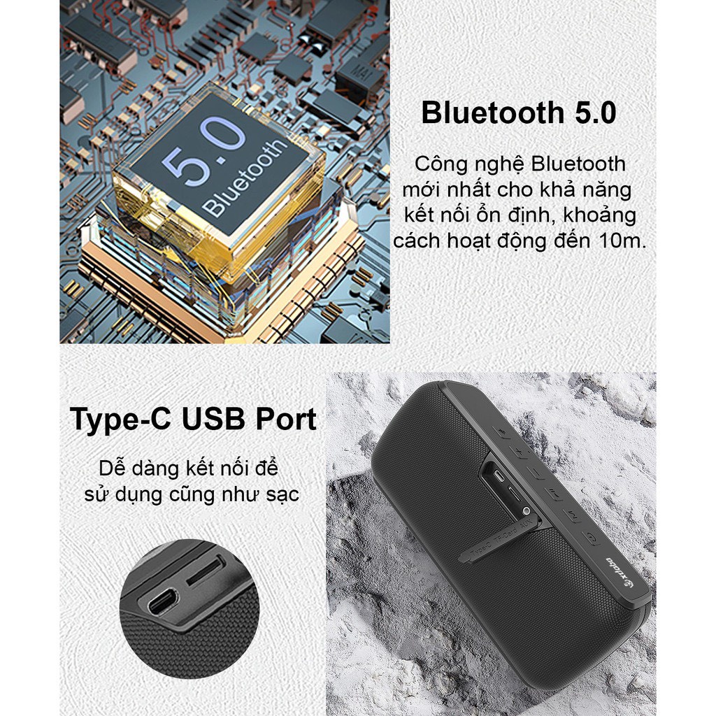 Loa Bluetooth 5.0 di động Xdobo X8 II, Công suất 60W, TWS Bass, Chống Nước IPX5, Thời Gian Phát 15H | BigBuy360 - bigbuy360.vn