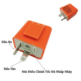 Cục Chớp Xi Nhan Điện Tử Điều Chỉnh Tốc Độ Nháy Nhanh Chậm – Dùng Cho Mọi Dòng Xe Máy