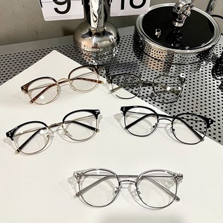 Gọng kính cận nửa viền nữ nam cao cấp kính giả cận không độ cá tính phong cách Nhật Hàn thời trang giá rẻ HANASO 111