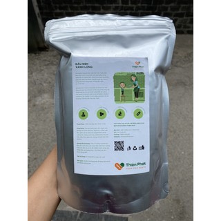 1Kg TÚI ZIP BỘT ĐẬU ĐEN XANH LÒNG HANDMADE 1Kg (Lựa đậu-Rửa-Rang-Xay)