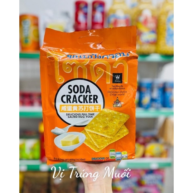 [Bịch 400gr] 𝐁𝐚́𝐧𝐡 𝐒𝐎𝐃𝐀 𝐂𝐑𝐀𝐂𝐊𝐄𝐑 𝐓𝐡𝐚́𝐢 𝐋𝐚𝐧
