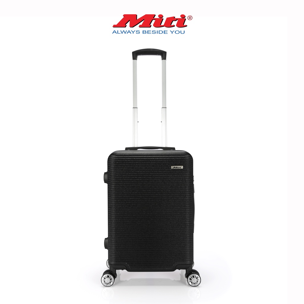 Vali du lịch nhựa MiTi VL513042_màu đen vali xách tay 20 inch 24 inch chất liệu ABS