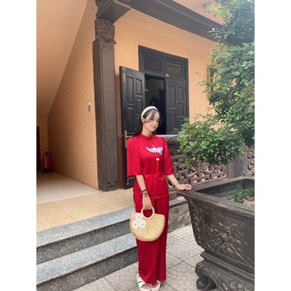 thời trang nữ lụa cao cấp hottrend hạc bội. đồ bộ đi chùa