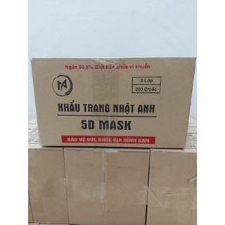 KHẨU TRANG NHẬT ANH 5D MASK KHÁNG KHUẨN,NGĂN NGỪA KHÓI BỤI.