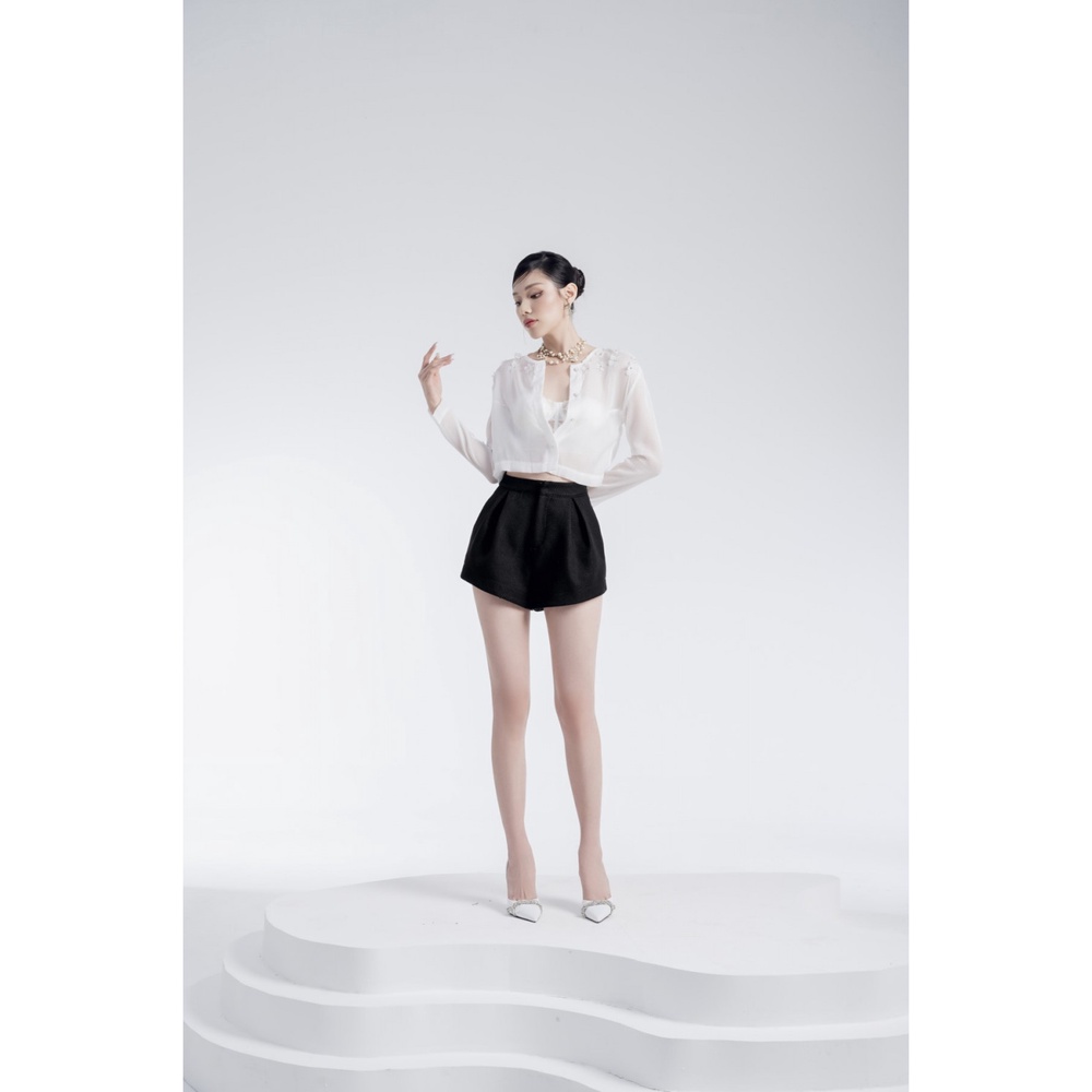 Quần Short Đen Xéo Lai – XIPI